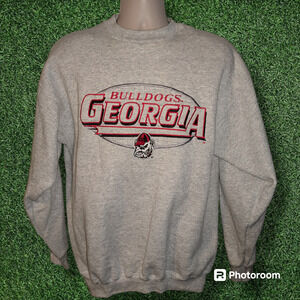 Vintage 1990's UGA Georgia Bulldogs Crewneck Sweater - Large